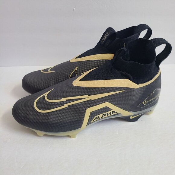 Nike Alpha Menace Elite 3 Football Cleats DM1792-001 Size 13 Black Team Gold main image 8